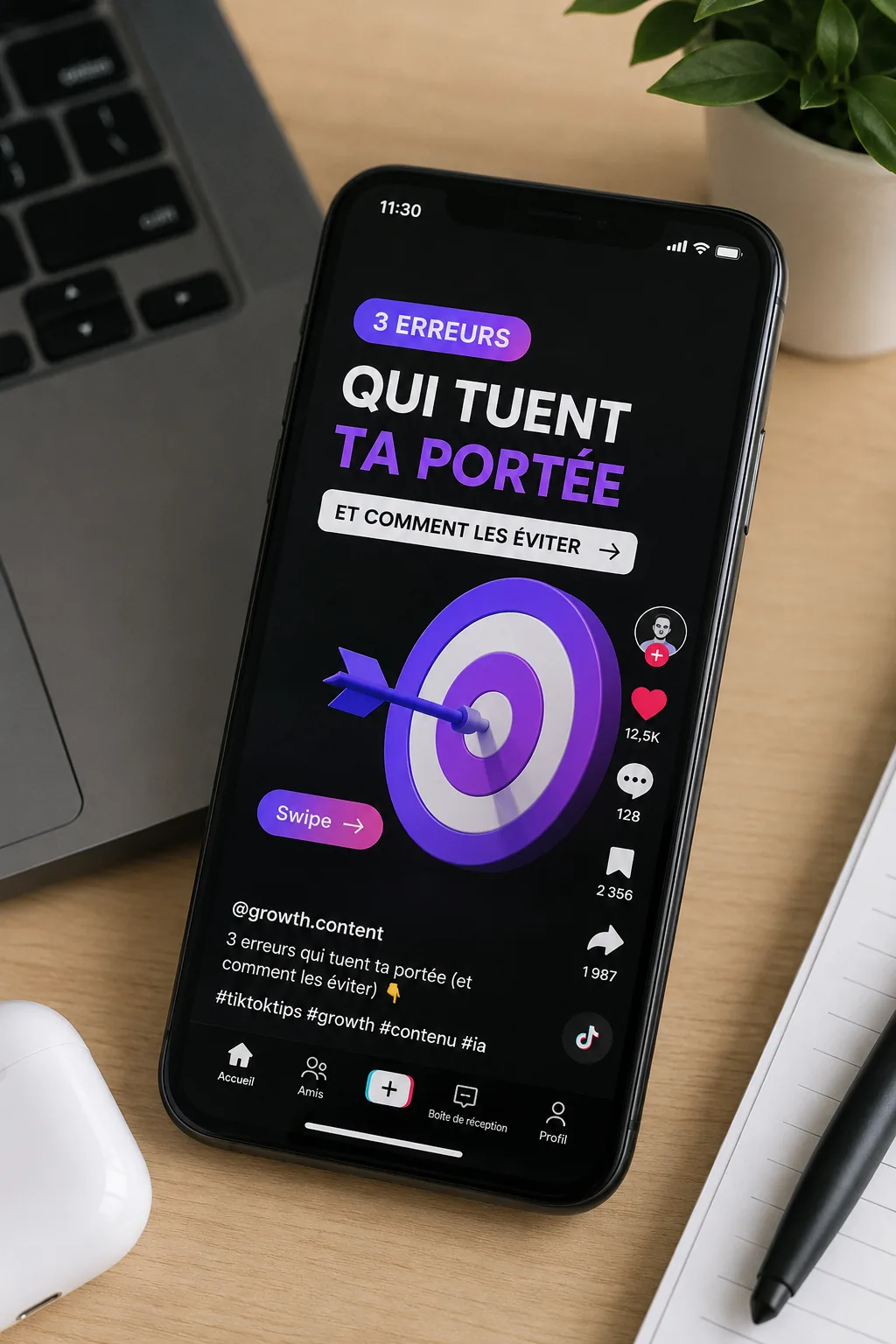 Créer une vidéo TikTok avec des slides animés IA