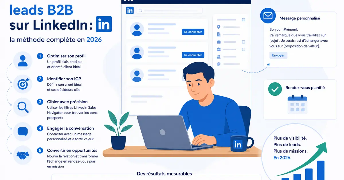 Générer des leads B2B sur LinkedIn : la méthode complète en 2026