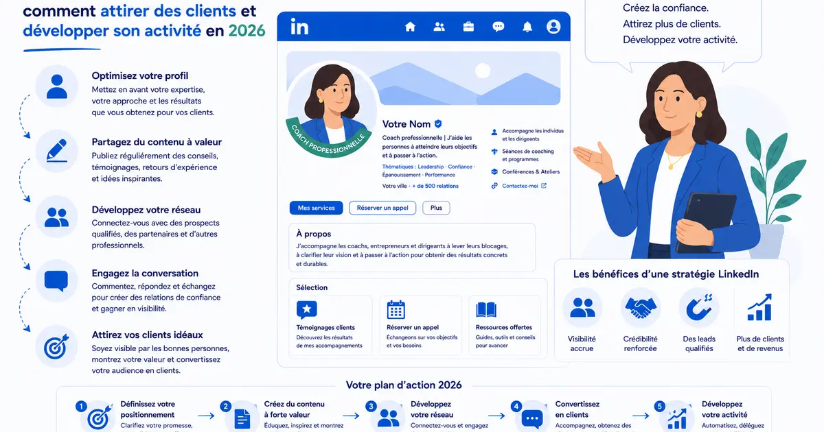 LinkedIn pour les coachs : comment attirer des clients et développer son activité en 2026