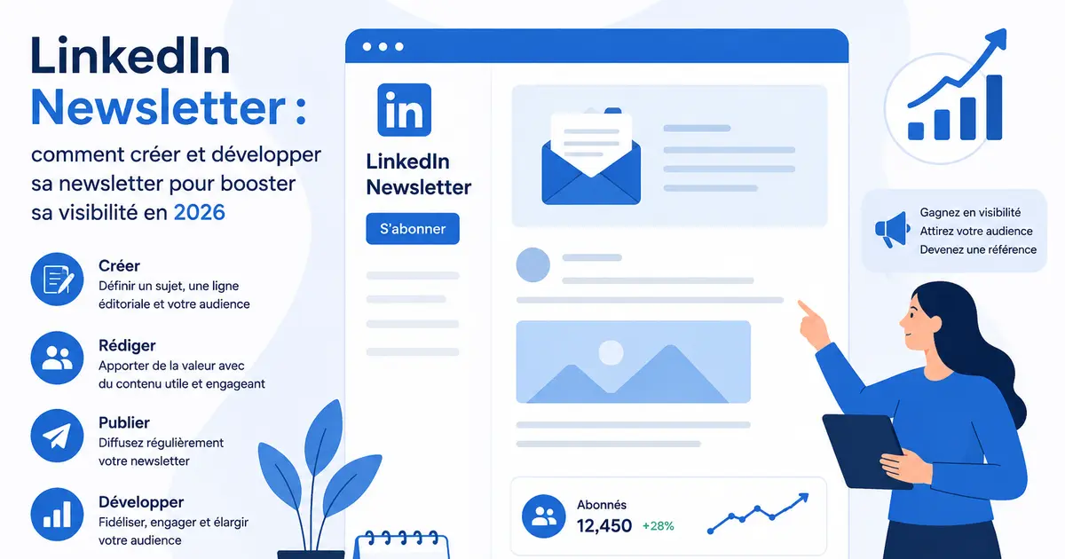 LinkedIn Newsletter : comment créer et développer sa newsletter pour booster sa visibilité en 2026